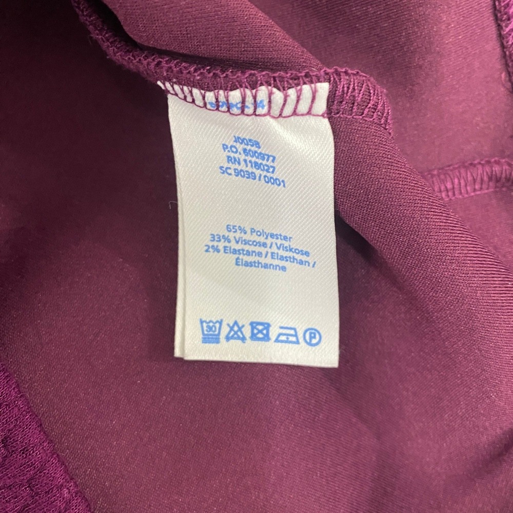 Boden Textured Quilted Knit Shift Dress 2P Plum Purple Pockets Mod Preppy Work - Picture 5 of 6